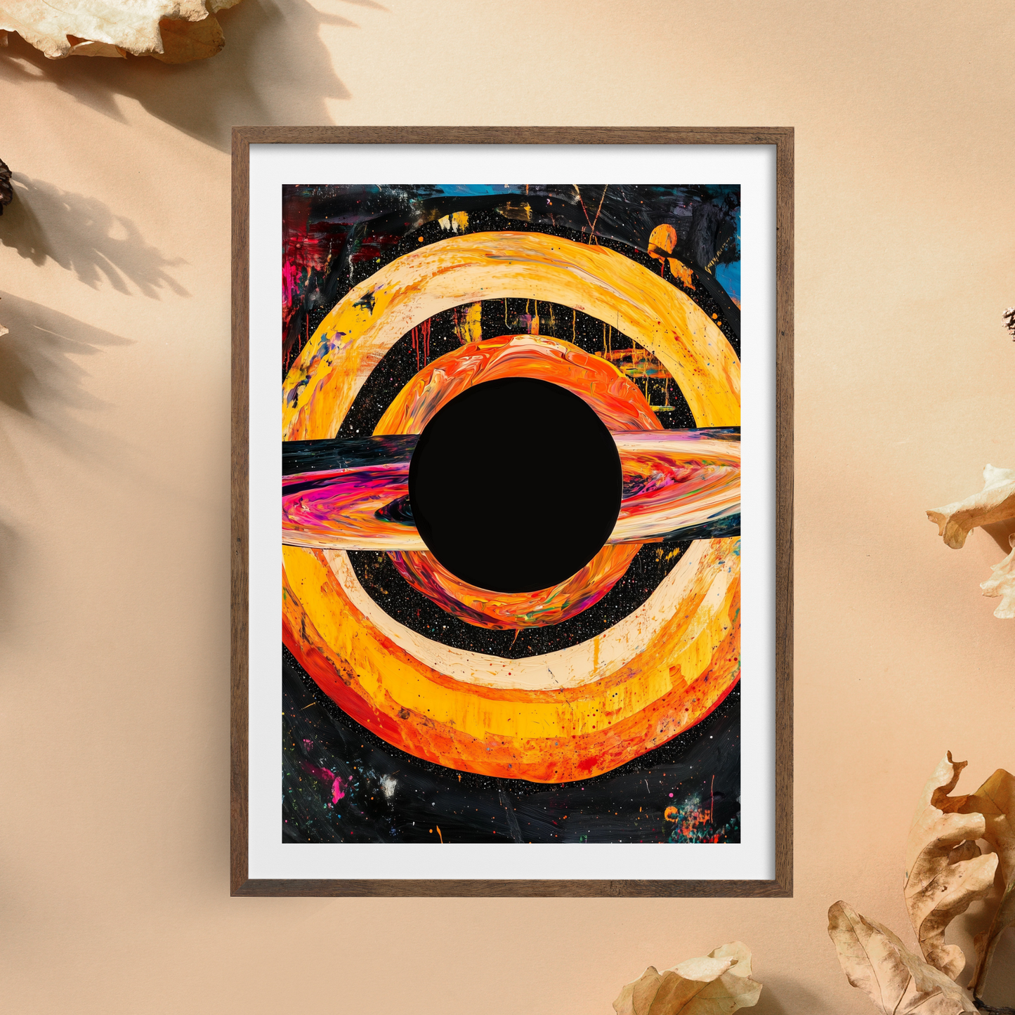 Black Hole by Avery Crane - Unframed Art Print - Astronomy Astrophysics Abstract Art