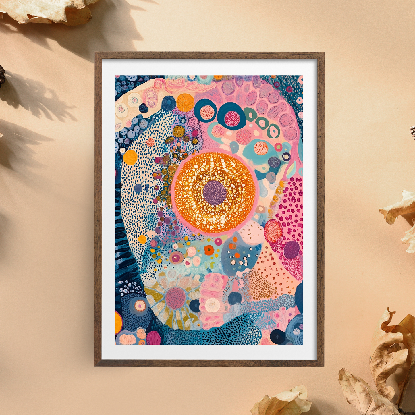 Animal Cell by Avery Crane - Unframed Art Print - Biology Chemistry Genetics Abstract Art