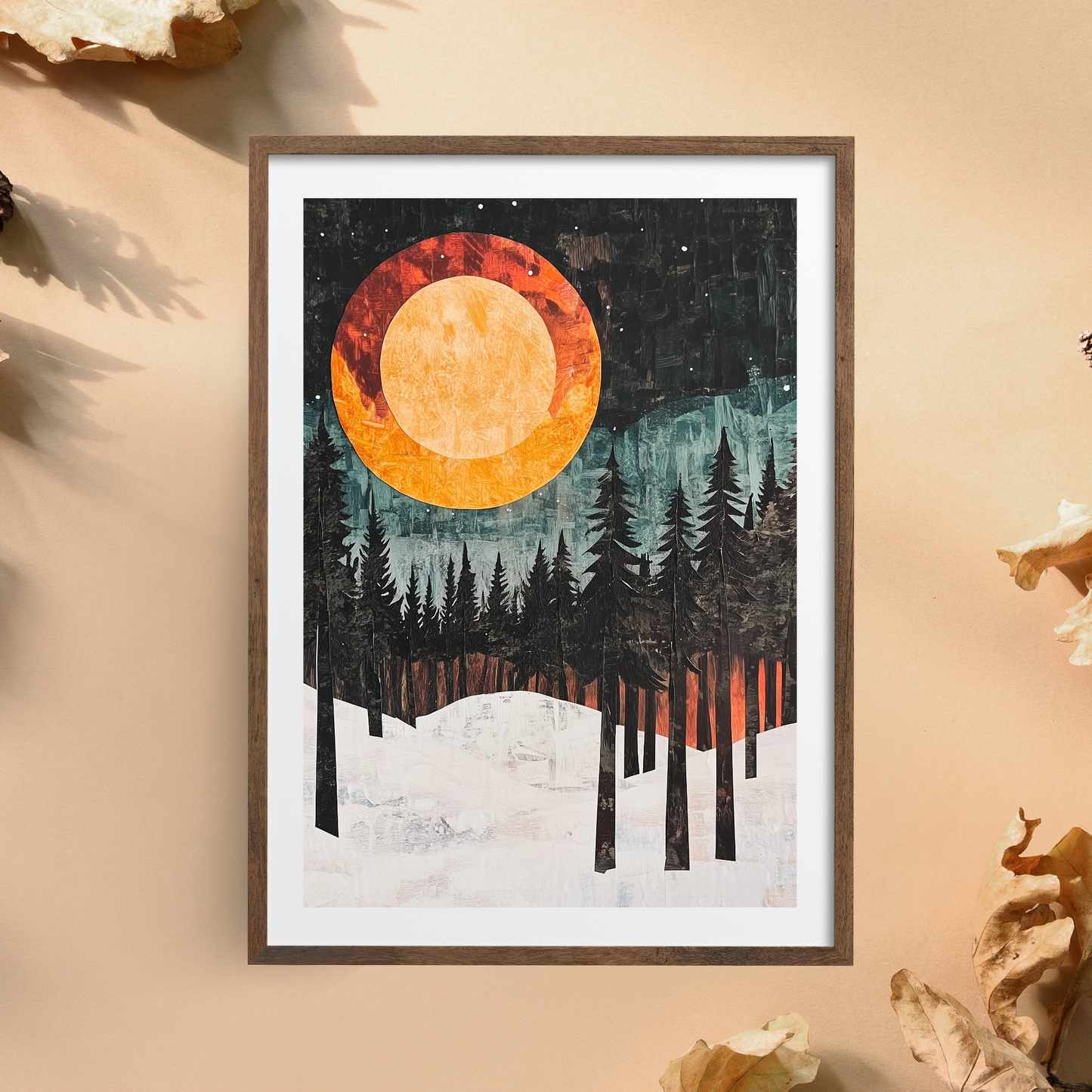 Blood Moon by Avery Crane - Unframed Art Print - Astronomy Nature Abstract Art