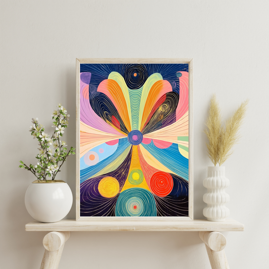 Electromagnetic Fields by Avery Crane - Unframed Art Print - Physics Science Abstract Art