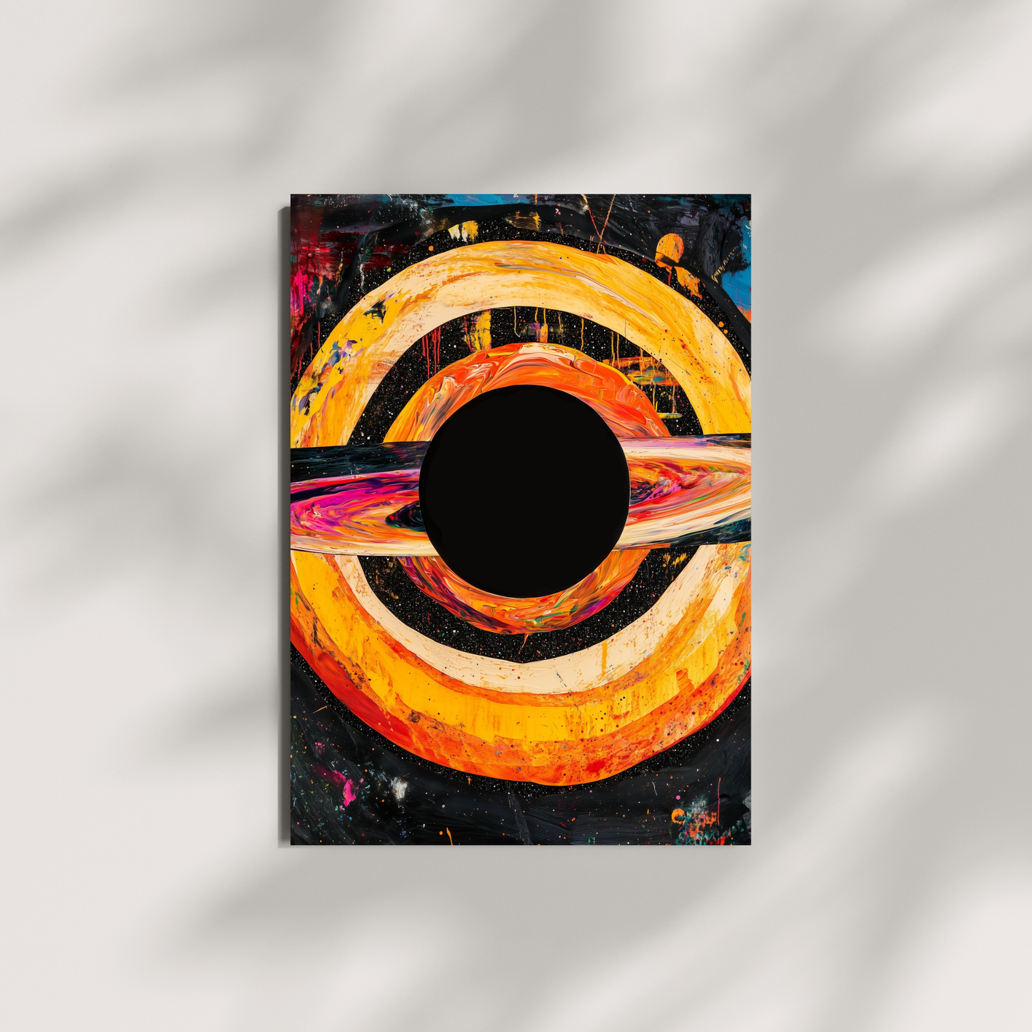 Black Hole by Avery Crane - Unframed Art Print - Astronomy Astrophysics Abstract Art