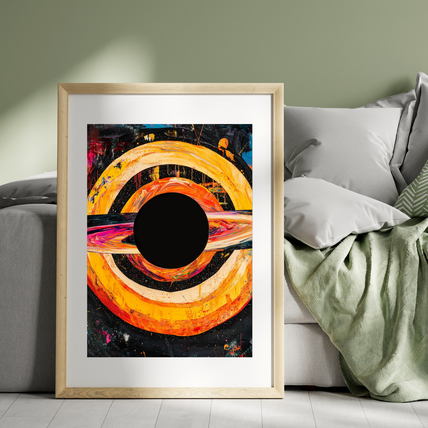 Black Hole by Avery Crane - Unframed Art Print - Astronomy Astrophysics Abstract Art