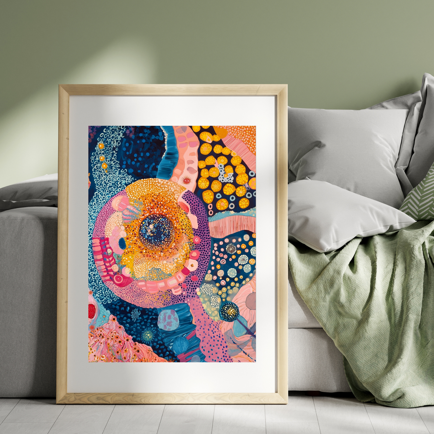 Animal Cell 3 by Avery Crane - Unframed Art Print - Biology Chemistry Genetics Abstract Art