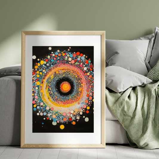 Electron Cloud by Avery Crane - Unframed Art Print - Quantum Physics Abstract Art