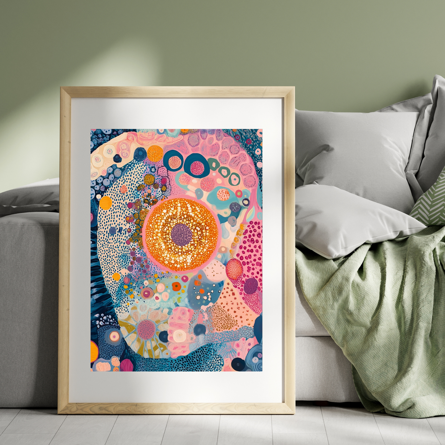 Animal Cell by Avery Crane - Unframed Art Print - Biology Chemistry Genetics Abstract Art