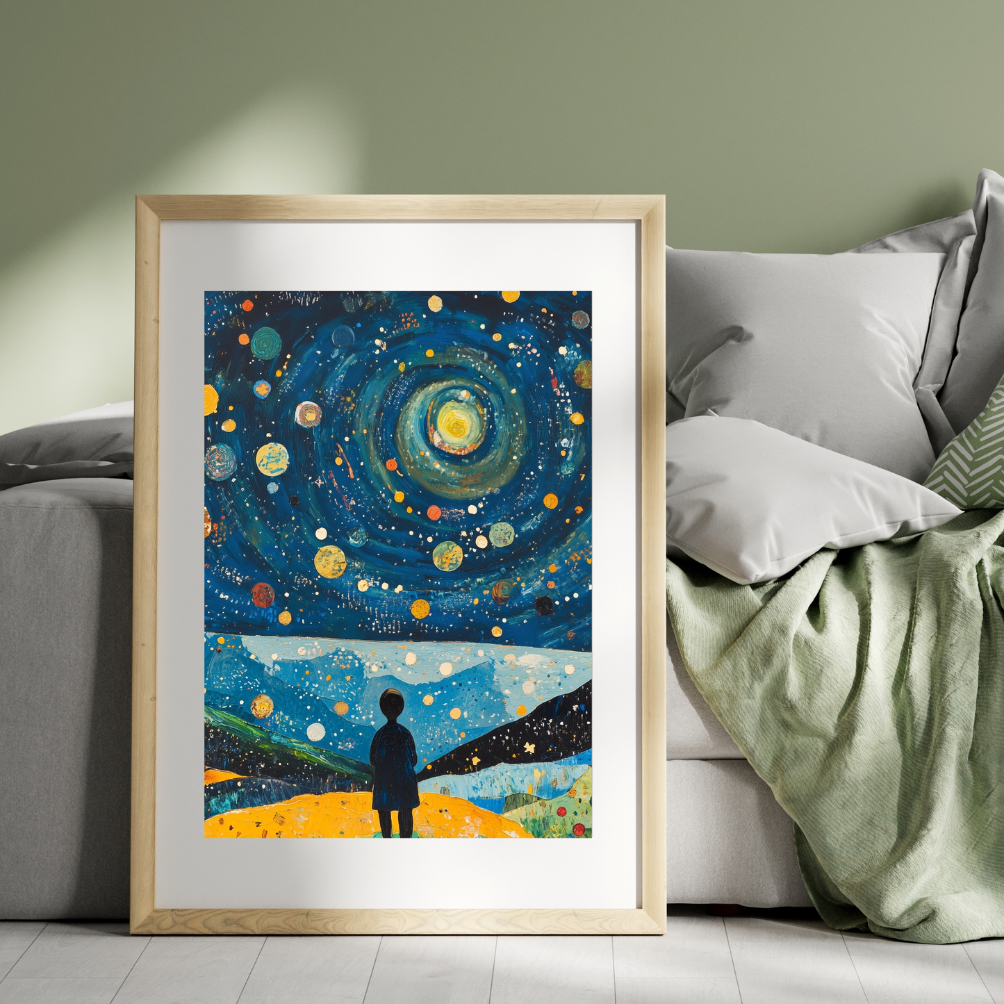 Astronomer by Avery Crane - Unframed Art Print - Astronomy Astrophysics Abstract Art