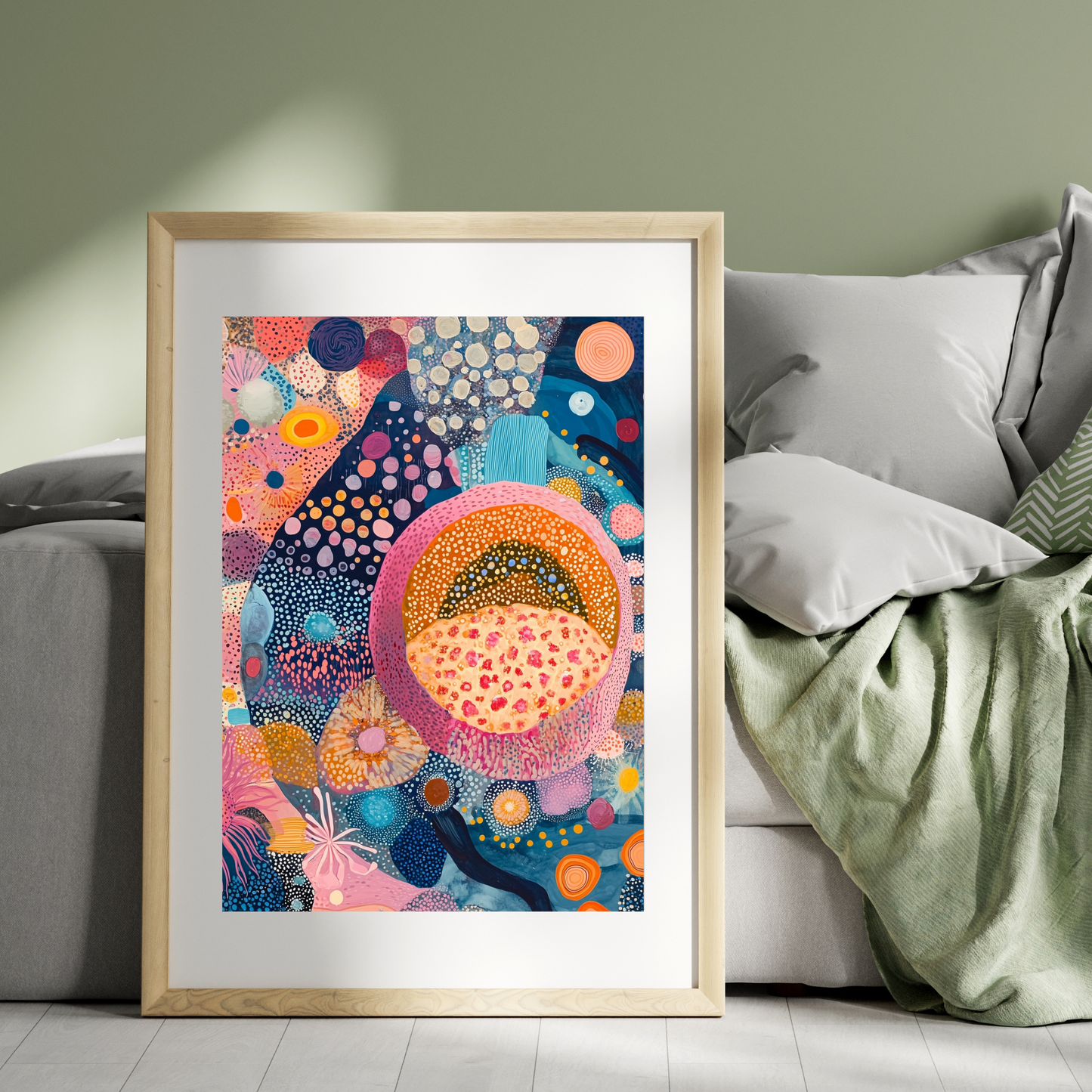 Animal Cell 2 by Avery Crane - Unframed Art Print - Biology Chemistry Genetics Abstract Art