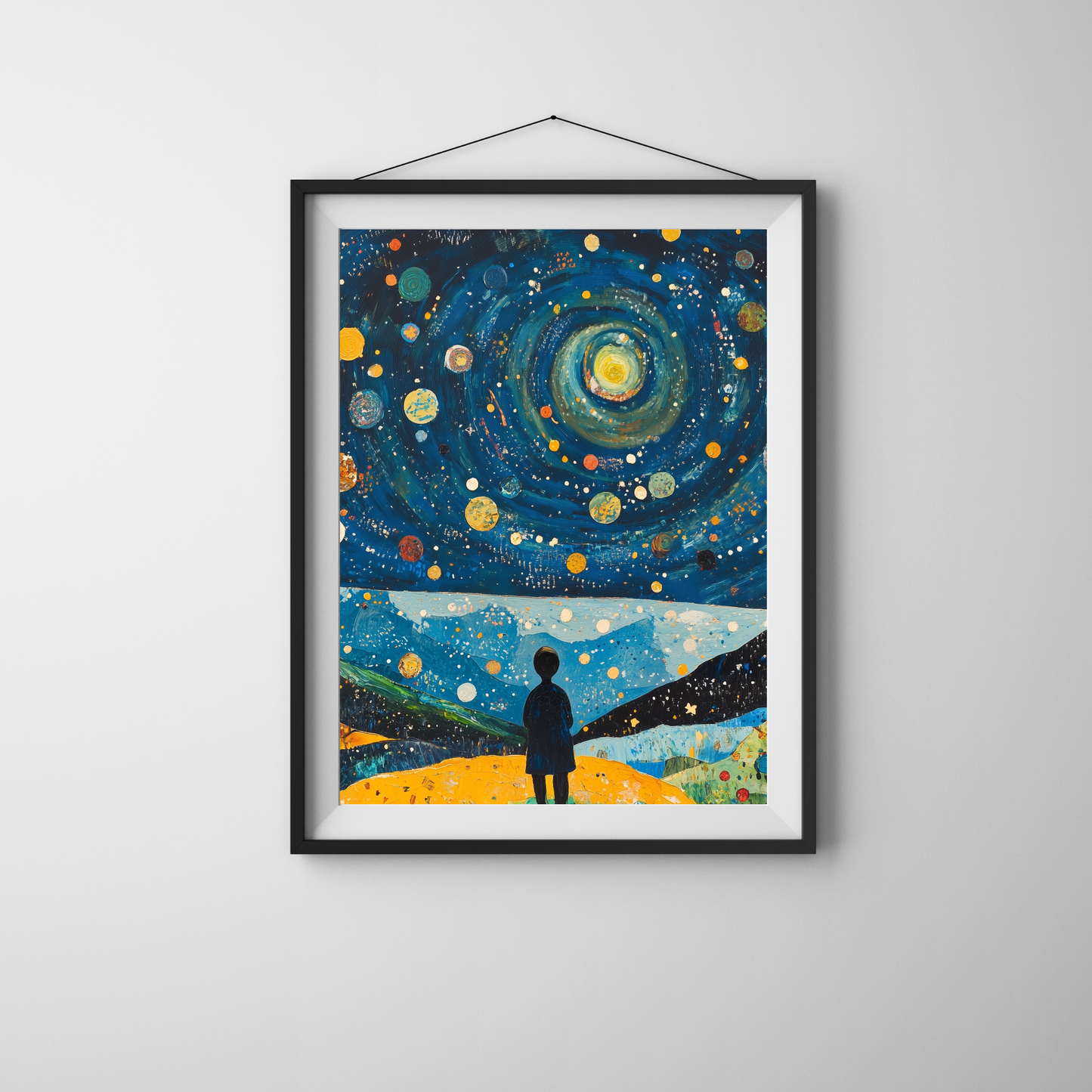 Astronomer by Avery Crane - Unframed Art Print - Astronomy Astrophysics Abstract Art