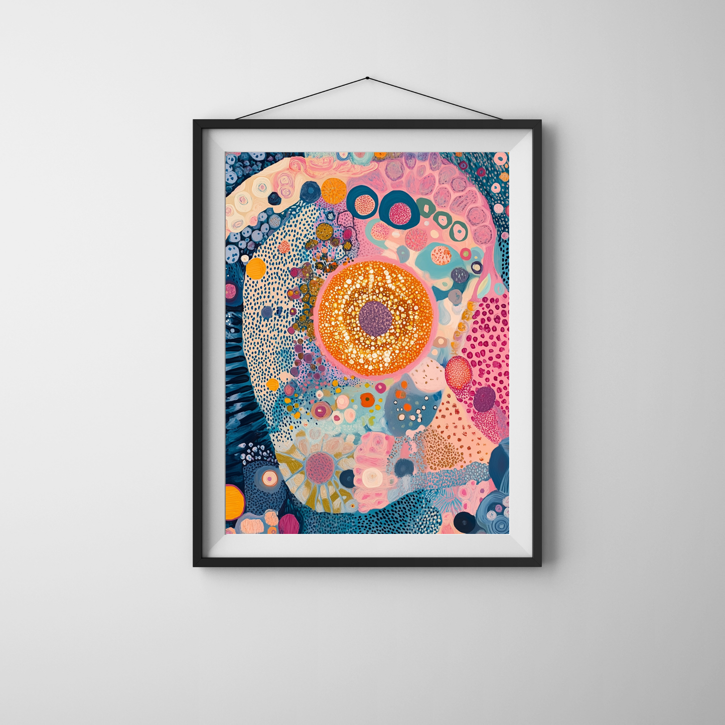 Animal Cell by Avery Crane - Unframed Art Print - Biology Chemistry Genetics Abstract Art