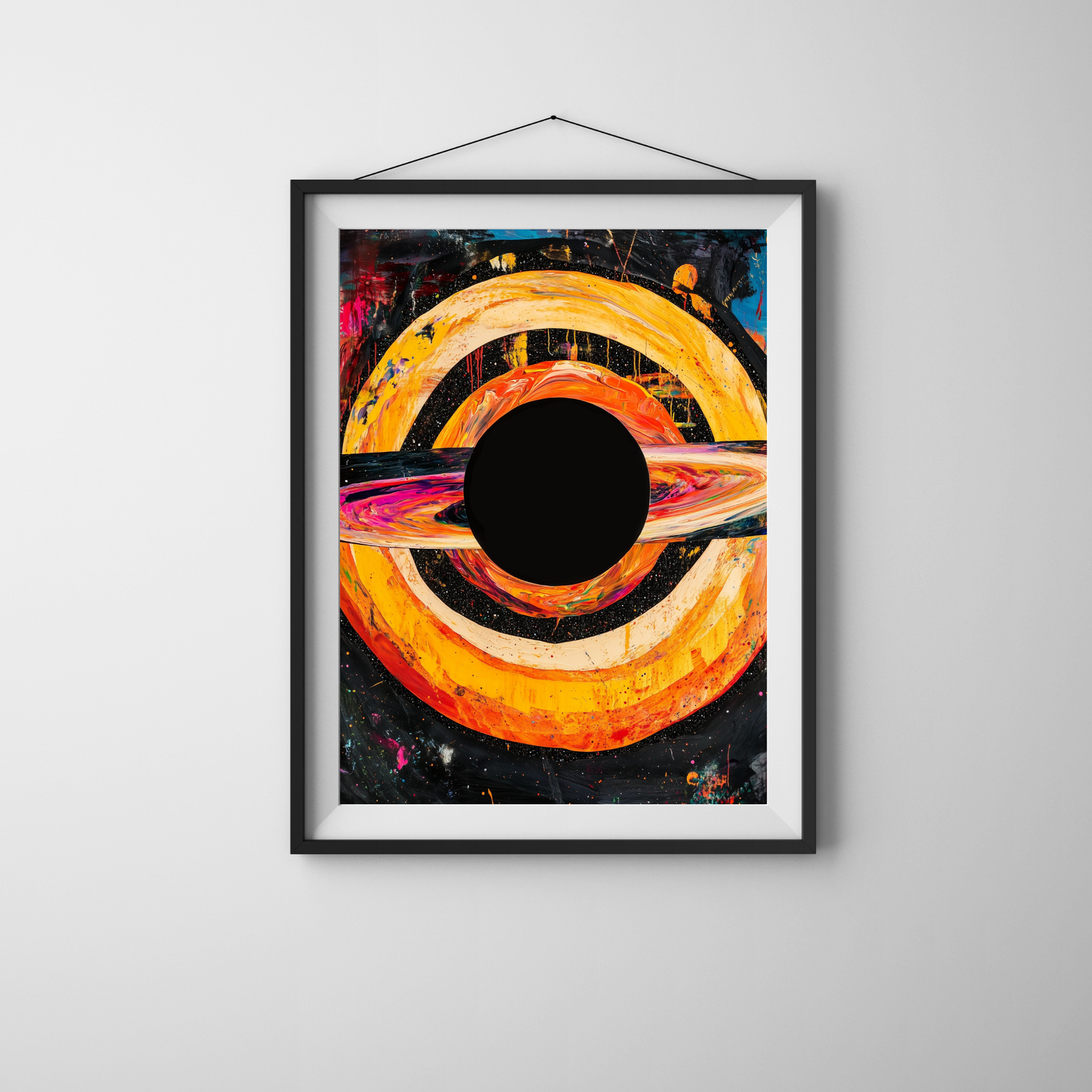 Black Hole by Avery Crane - Unframed Art Print - Astronomy Astrophysics Abstract Art