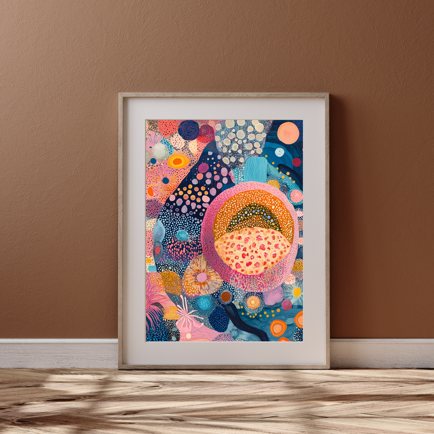 Animal Cell 2 by Avery Crane - Unframed Art Print - Biology Chemistry Genetics Abstract Art