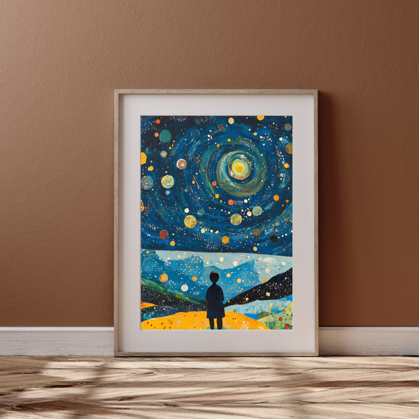 Astronomer by Avery Crane - Unframed Art Print - Astronomy Astrophysics Abstract Art