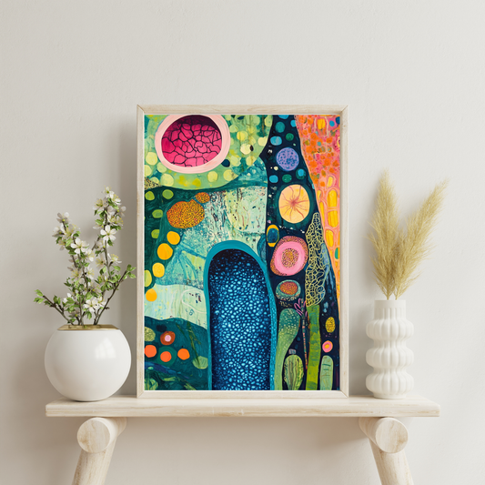 Plant Cell by Avery Crane - Unframed Art Print - Plant Biology Chemistry Genetics Abstract Art