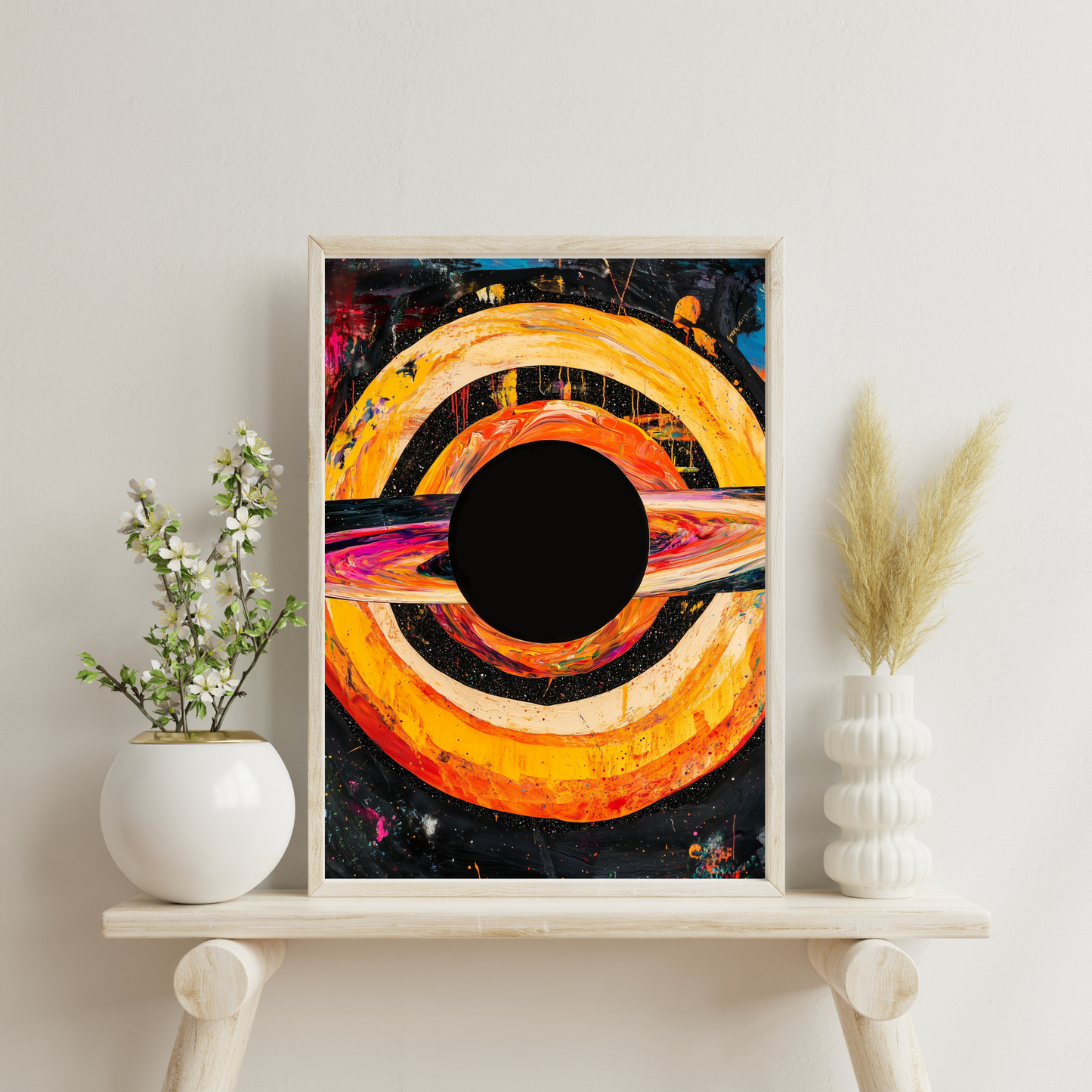 Black Hole by Avery Crane - Unframed Art Print - Astronomy Astrophysics Abstract Art