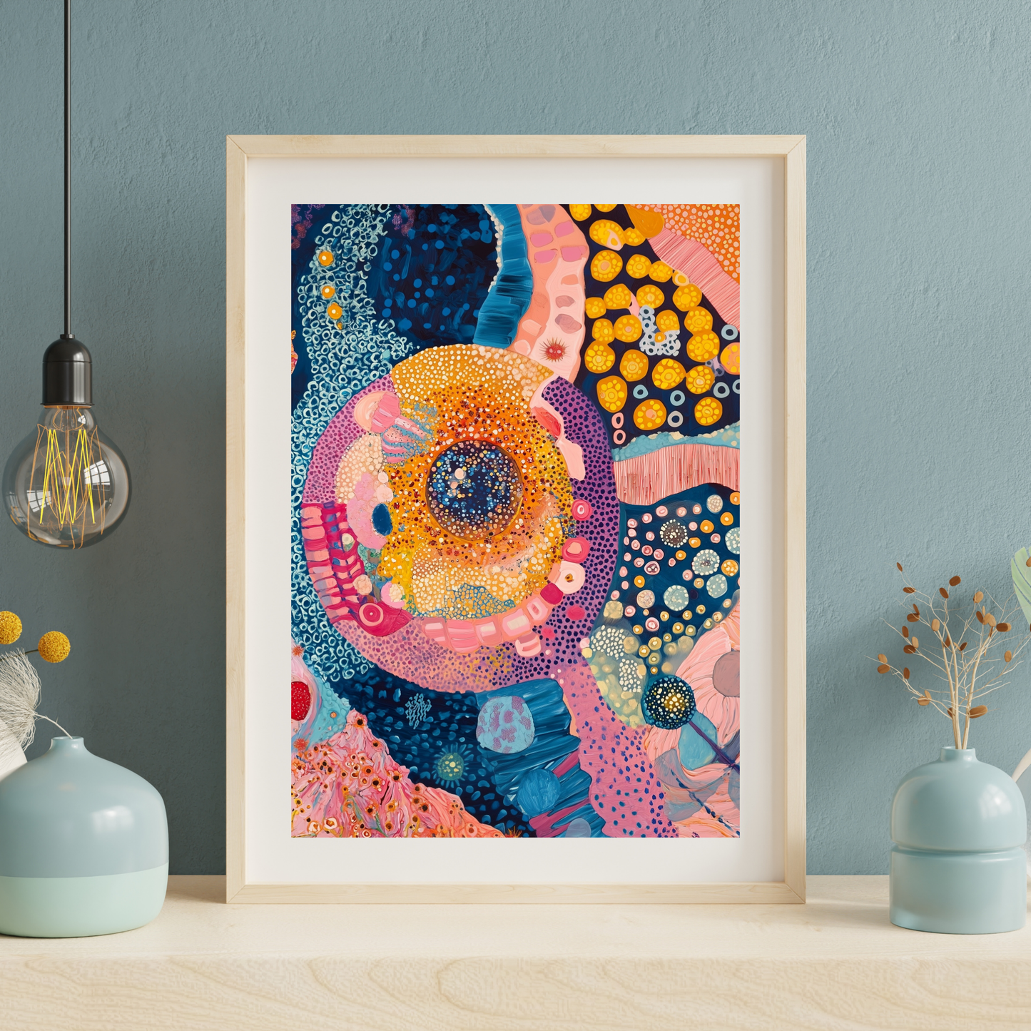 Animal Cell 3 by Avery Crane - Unframed Art Print - Biology Chemistry Genetics Abstract Art