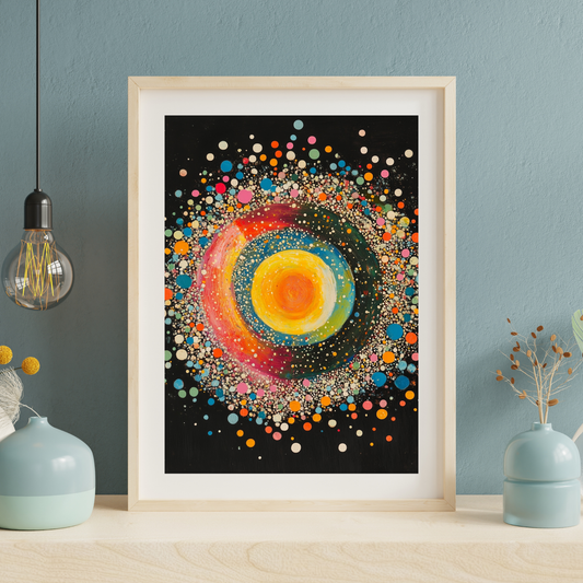 Electron Cloud 2 by Avery Crane - Unframed Art Print - Quantum Physics Abstract Art