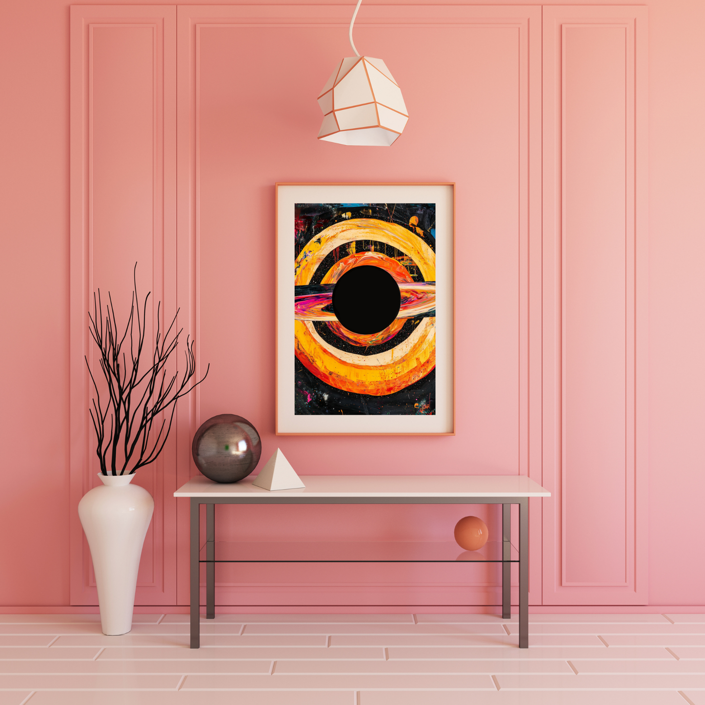 Black Hole by Avery Crane - Unframed Art Print - Astronomy Astrophysics Abstract Art